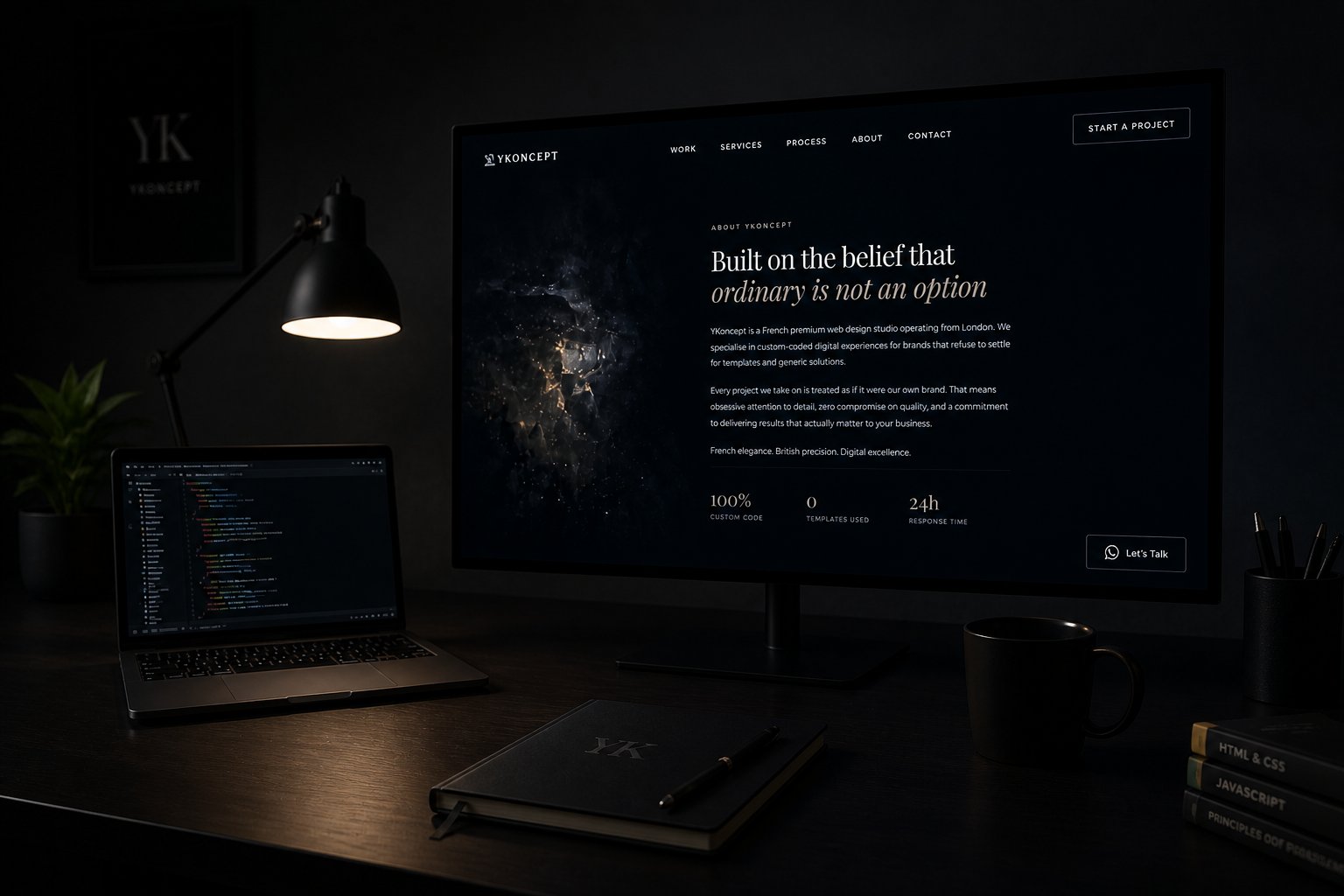 YKoncept premium web design studio workspace
